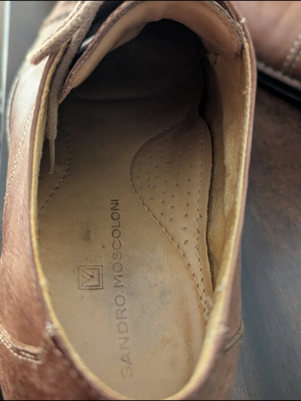 Sandro Moscoloni Bryan Men's 12 EEE Brown Leather Cap Toe Derby Shoes Brazil